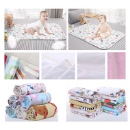 Baby Waterproof Changing Mat Baby Mattress Protector (75cm x 120cm) Baby Urine Pad Infant Cot Bed Sheet Protector