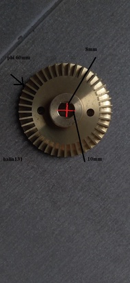 Cánh nước đồng máy bơm125w pana129JXK HALIN131