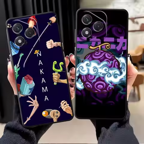 Black Soft Phone Cover Case for Honor Magic5Lite X7 X6 8X X5b 70 200 400 Lite X9a X8 90 Anime One Pi