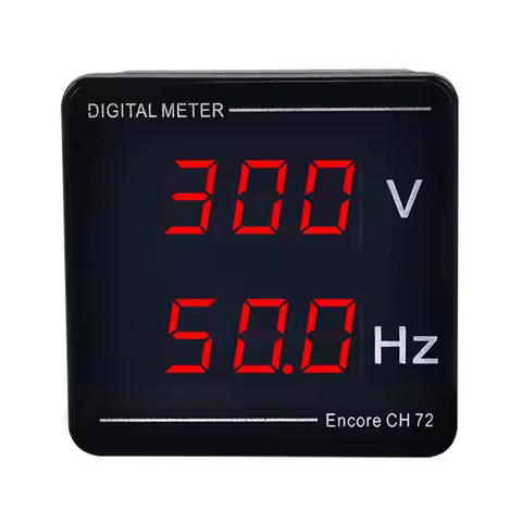 Voltage & Frequency Meter Dual Digital Display AC50-500V 10-99.9HZ High-precision Digital Meter Volt