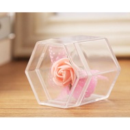 Small Plastic Container Ring Box Multipurpose Jewelry Box Container 5x5cm