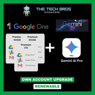 【100% STABLE 】1 Year 𝕲𝖔𝖔𝖌𝖑𝖊 One Drive Storage Subscription + Gemini Pro AI - 400GB | 500 GB | 1TB | 