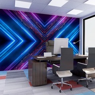 Neon Light Technology Gaming Hall Wallpaper Wallpaper ktv Box Background Wall Hotel Decoration Wallp