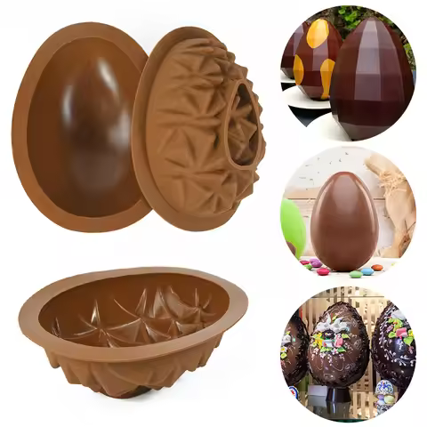 Easter Egg Silicone Mold Half Sphere Shape Cake Chocolate Mold Homemade Baking Pastry Cake Mold Birt