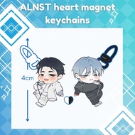 Alien Stage ALNST Heart magnet keychains | Ivan Till |