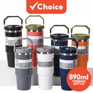 [Shopee Choice] 304 Stainless Steel Handheld Thermos Bottle Insulated Vacuum Tumbler Hot &amp;Cold Thermos Cup Mug
