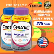 Centrum silver men women 50+ Plus Multivitamin Multimineral Complete from A-Zinc 275 Tablets for men women