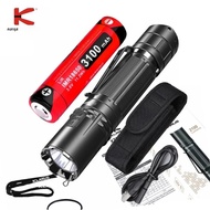 Klarus ไฟฉาย LED XT2CR โปร ไฟฉาย2100LM พร้อมแบตเตอรี่18650สำหรับตั้งแคมป์ป้องกันตนเองปีนเขา