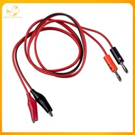 [bblythe_tomlinson.my] SODIAL(R) Alligator Clip to Banana Plug Probe Cable Test Lead 90cm 3Ft