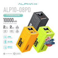 ALPHA-X ALP10-08PD powerbank 10000mah fast charge 20w pd จ่ายไฟ type c จอ ไฟ led ประกัน 1 ปี