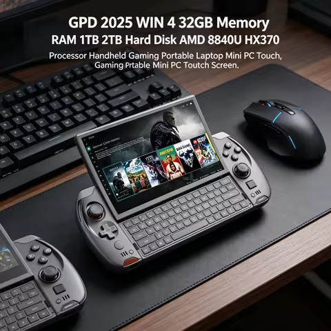 GPD 2025 WIN 4 32GB Memory RAM 1TB 2TB Hard Disk AMD 8840U HX370 Processor Handheld Gaming Portable 