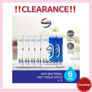 Walch Anti-Bacterial Wet Tissue Wet Wipes 50pcs x 6 Packs – Aloe Walch Ka