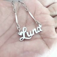 Cucumber Seed Motif Your Own Name Necklace