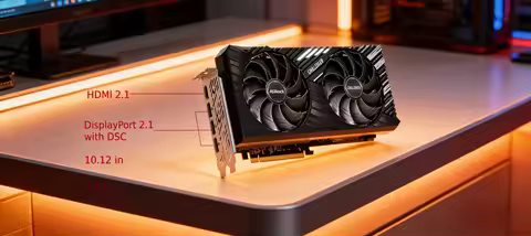 US Shipped AMD Radeon RX 7600 8GB OC GDDR6 PCIe 4.0 Gaming Graphics Card Dual Fan HDMI 2.1 DisplayPo