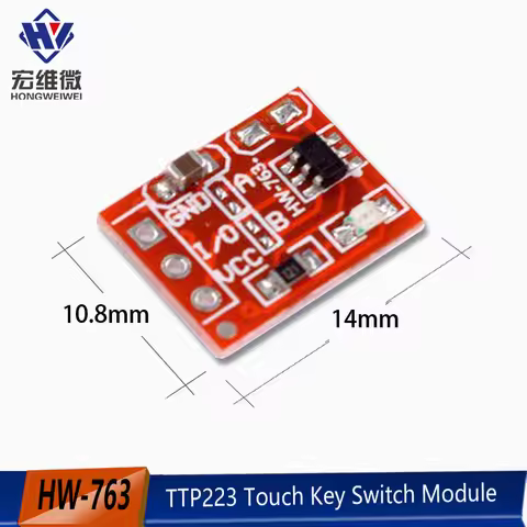 5/10PCS TTP223 Touch Key Switch Module Touching Button Self-Locking No-Locking Capacitive Switches S