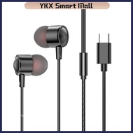 [YKX Smart Mall] Metal In-Ear Headphones 3m Long Wired Earbuds Subwoofer