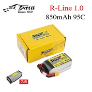 Tattu R-Line 1.0 LiPo 850mah 11.1V 14.8V 95C  3S 4S1P  Lipo Battery Pack With  XT30 XT60 Plug for RC