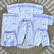 18 PCS Setelan Baju Bayi Celana Bayi Baru Lahir SERIES LILAC Baju Newborn Perlengkapan Bayi Baru Lah