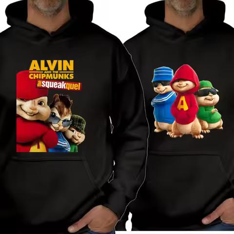 Alvin and The Chipmunks Unisex Hoodies Costume Adult Sweatshirts Spring and Autumn Hoody Tops Long S