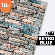 Big Size Retro Design 70x77cm Wallpaper Adhesive 3D Wall Sticker Brick Foam Waterproof Home Decor Fo