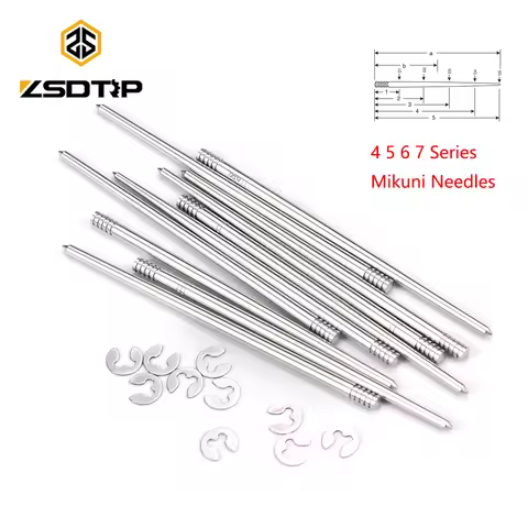 ZSDTRP 4 5 6 7 Series Mikuni Jet Needles TM Series Flat Slide Round Slide Carburetors Mikuni Jet Nee