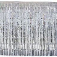 Birthday glitter curtain 1m x 3m, 1m x 2m, silver birthday wall curtain