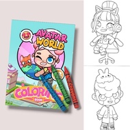 Avatar World Coloring Activity Book Birthday Party Giveaway Souvenir