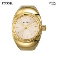 Fossil Women's Ring Watch Analog Watches ( ES5246 ) - Gold Case, 15 MM Round Dial,  Gold Stainless Steel Band