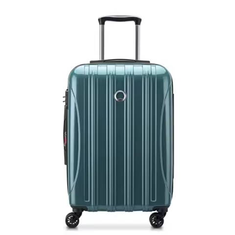 DELSEY PARIS Helium Aero Hardside Expandable Luggage with Spinner Wheels Metallic Green Carry-On Plu