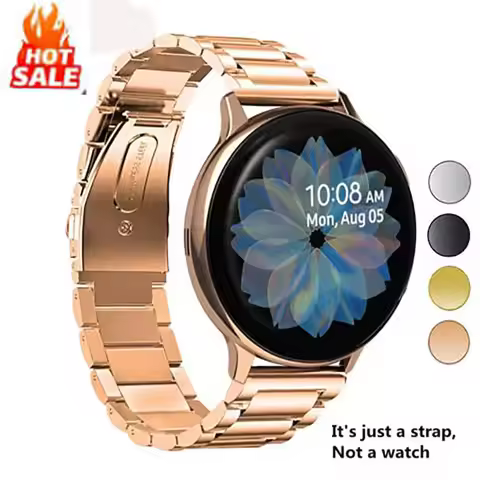 Stainless Steel Strap For Galaxy Watch Active2 40mm Bands Active 2 44mm Band 20mm for Samsung Galaxy