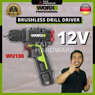 WU130 WORX 10MM 12V Brushless Drill Driver by Faiz Hardware