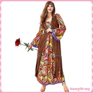 [HomyldfMY] Hippie Costume Accessories for Women 60s 70s Outfit for Halloween Party