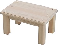Kodai 330340 Wooden Step Stool, Load Capacity 220.5 lbs (100 kg), Made in Japan, Hinoki, Step Stand,