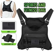 Bag Men's Vest Bag Casual Sports Bag Cycling Vest Bag Men's Outdoor Tooling Chest Bag