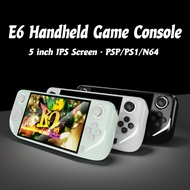 E6 Handheld GAME PSP PS1 N64 Portable Game Console Support 5-inch IPS HD Screen Retro Gamebox 15000 GAMES