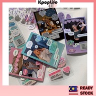 Korean Wording Bubble Glitter Sticker Photocard Album Diary DIY Scrapbooking Binder Toploader kpop