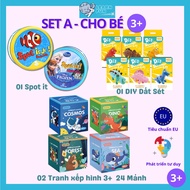 [4in1] Thinking Gift SET For Kids 3 + 6 + Intellectual Development Educational Toy SET Christmas Gift