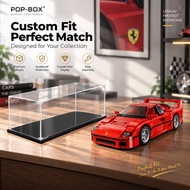 Clear Acrylic Display Case for Lego 10248 Ferrari F40 Diecast Car Showcase Kotak Pameran Kereta