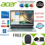 Acer Swift 3 SF314-512-53HR 14'' QHD Laptop Iris Blue ( I5-1240P, 8GB, 512GB SSD, Intel, W11, HS )