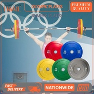 Olympic Plates Color Bumper Plates weights 5kg/10kg/15kg/20kg/25kg for Gym and Home work-out