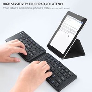 Foldable Bluetooth Keyboard, Portable & Slim Rechargeable Wireless Folding Computer Keypads, 2 Fold 