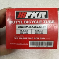 FKR 24x1.75/1.95/2.125 AV Tiub Basikal Dewasa Rim 24 Inci Inner Tube Bicycle