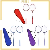 [Perfk] Badminton Racket Badminton Racket 1 Pair Hard Feeling Badminton Equipment Badminton Racket for Beach Lawn Beginners