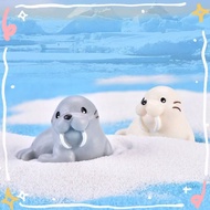 Sea View Beach Ocean World Animals Small Walruses Succulent Pots Landscape Ornaments Micro Landscape