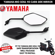 LEGIT 1 PAIR YAMAHA MIO SOUL I 115 LONG STEM SIDE MIRROR YAMAHA MOTORCYCLE BLACK - HEAVY DUTY