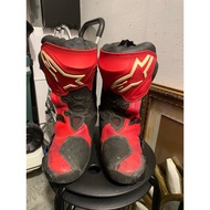 USED Alpinestars Supertech R Motorcycle Boots - Size 42