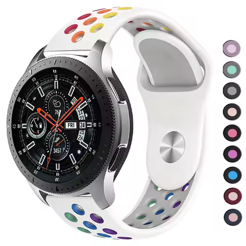20mm 22mm Silicone Strap For Samsung Galaxy 4 46mm 42mm 4 5 Active 2 Gear S3 Sports bracelet band Hu