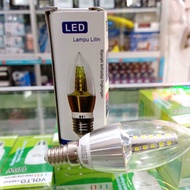 Yellow e14 LED candle lamp