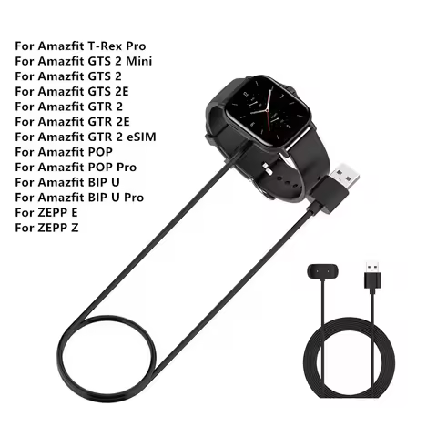 Charging Cable For Amazfit GTS 2 Mini/T-Rex Pro/GTR 2 2e /GTS2 Charger Cradle For Amazfit Bip U 3 5 
