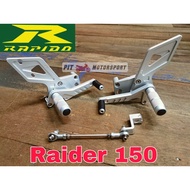 RAPIDO Racing Footrest Suzuki Raider 150 Single Footrest Tapak Kaki Pijak Raider150 Accessories Moto